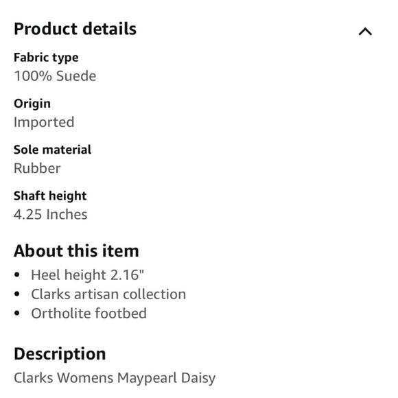 Clarks | Women's Brown Maypearl Daisy Suede Ankle Bootie Size 9 - Picture 12 of 12